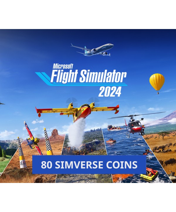 Microsoft Flight Simulator 2024 - 80 Simverse Coins DLC Xbox Series X|S / PC MS Store (PC) Key 